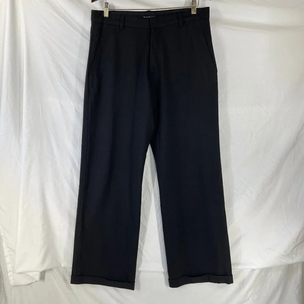Vintage Y2K Banana Republic Straight Leg Dress Pants Size 33R Stretch Wool